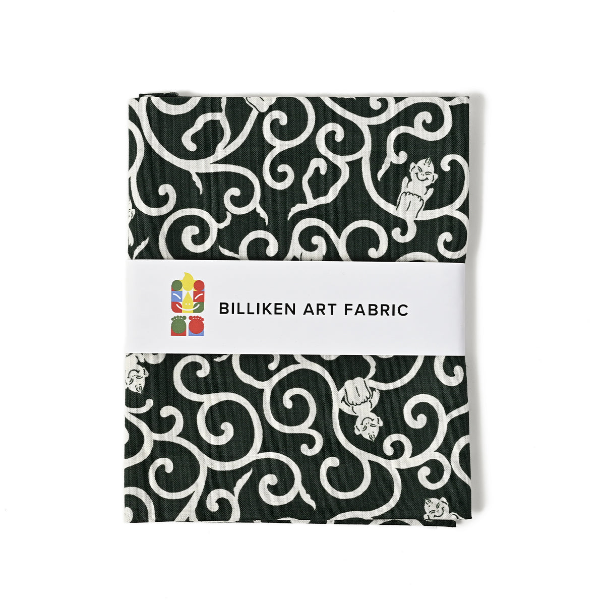 BILLIKEN ART FABRIC (唐草/グリーン)